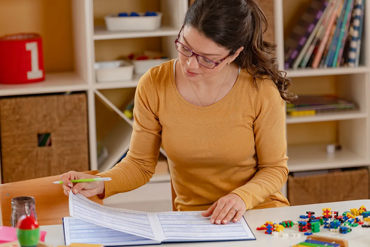 Image of teacher planning a lesson