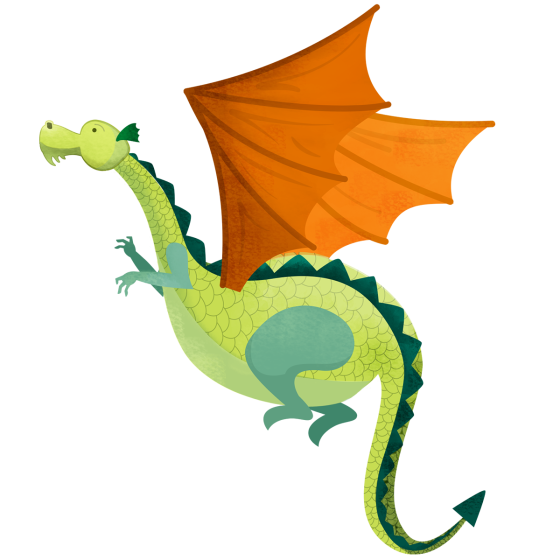 green dragon illustration